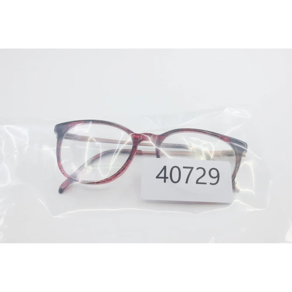 Ellen Tracy CV Sardinia Berry Swirl Eyeglasses Frames 49-16-135 Oval Patterned
